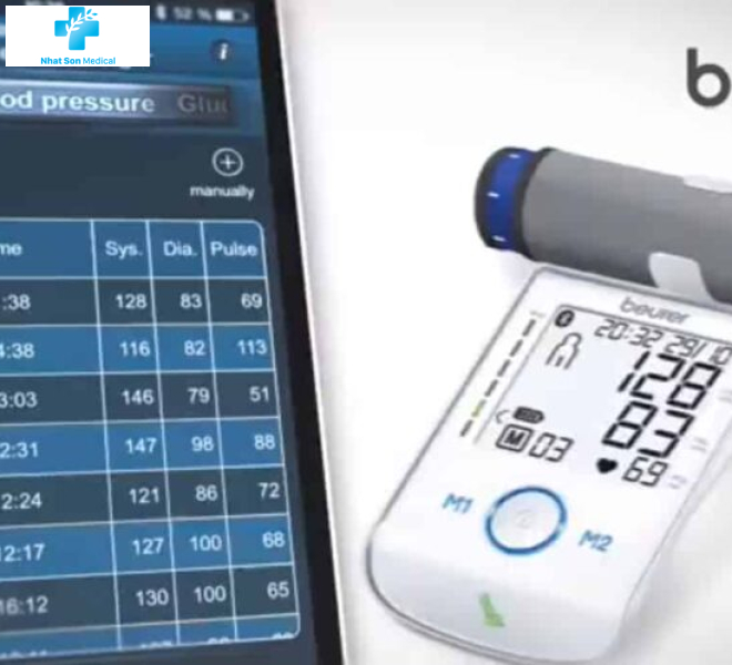 Máy đo huyết áp công nghệ bluetooth pin khô MB 85 